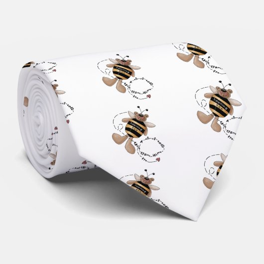 Spellingbijenoverhemden en -cadeaus stropdas (Opgerold)