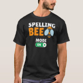 Spellingbijenspel Concurrerende Spelling B T-shirt (Voorkant)