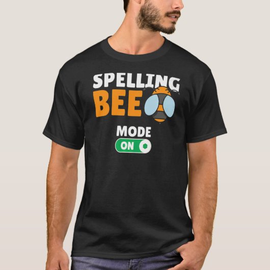 Spellingbijenspel Concurrerende Spelling B T-shirt (Voorkant)
