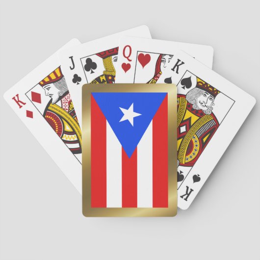 Spellingkaarten voor Puerto Rico Pokerkaarten (Achterkant)