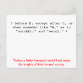 Spellingregels: I vóór E Briefkaart (Voorkant)
