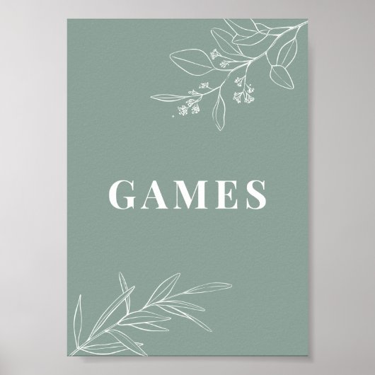 Spellingstok Groene bruiloft Poster (Voorkant)