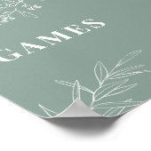 Spellingstok Groene bruiloft Poster (Hoek)