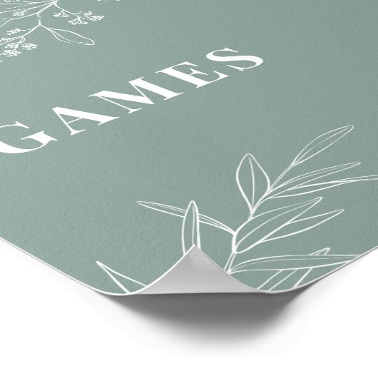 Spellingstok Groene bruiloft Poster (Hoek)