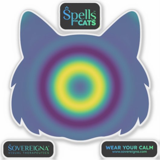 Spells for Cats: Calm Kitty (Calming) Sticker (Voorkant)