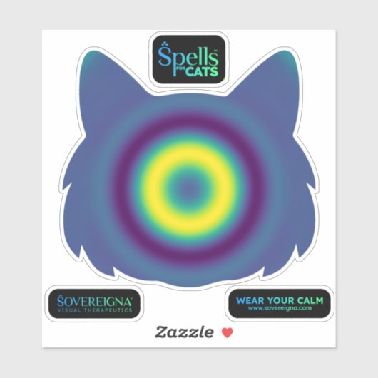 Spells for Cats: Calm Kitty (Calming) Sticker (Vel)