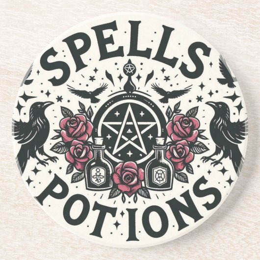 Spells & Potions Zandsteen Onderzetter (Voorkant)