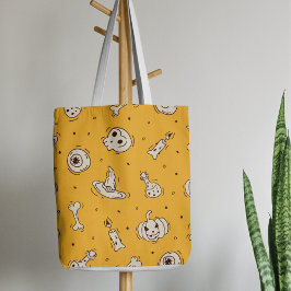 Spells & Skeletons Halloween Canvas tas