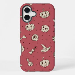 Spells & Skeletons Halloween Hoes voor Telefoon iPhone 16 Plus Hoesje