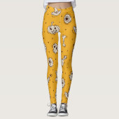 Spells & Skeletons Halloween Leggings (Voorkant)