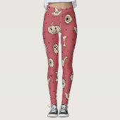 Spells & Skeletons Halloween Leggings (Voorkant)