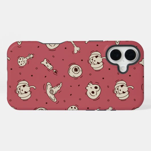 Spells & Skeletons Halloween Phone Case iPhone Hoesje (Achterkant horizontaal)