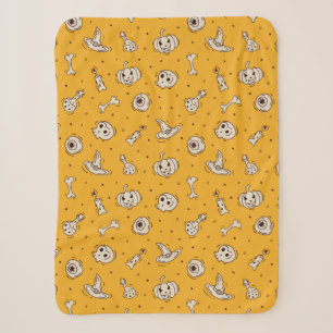 Spells & Skeletons Halloween Sherpa Blanket Deken