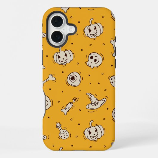 Spells & Skeletons Halloween Telefoonhoesje iPhone Hoesje (Achterkant)