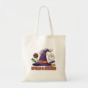 Spells & Snacks Witch Halloween Schattige & Spooky Tote Bag