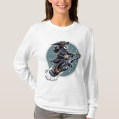 Spells & Speed: Halloween Witch op een Tech Ride! T-shirt (Voorkant)