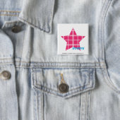 spelmagenta 3 vierkante button 5,1 cm (In situ)