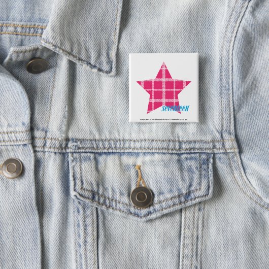 spelmagenta 3 vierkante button 5,1 cm (In situ)