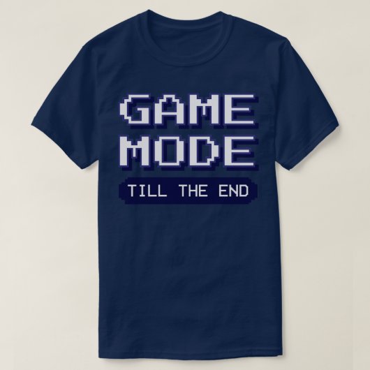 Spelmodus tot game over de hardcore gamingvideo Ga T-shirt (Design voorkant)