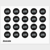 Spelniveau 40 Shirt 1 Ronde Sticker (Vel)