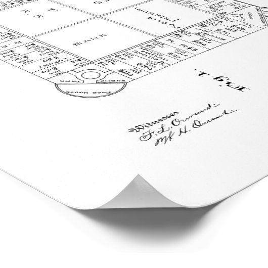 Spelpatent van de verhuurder poster (Hoek)