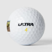 Spelpluimvee op de boerderij golfballen (Logo)