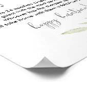 Spelroze baby shower voor Pacificatiejacht Poster (Hoek)