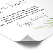 Spelroze baby shower voor Pacificatiejacht Poster (Hoek)