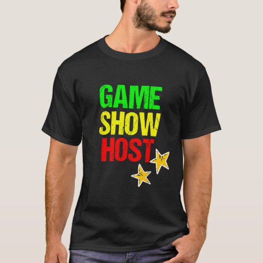 Spelshowpresentator Bordspel T-shirt (Voorkant)
