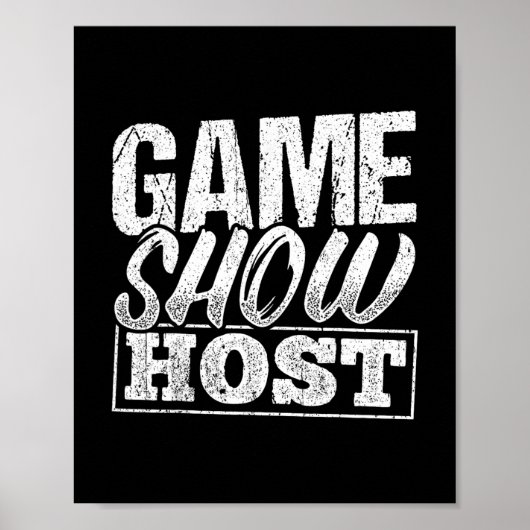 Spelshowpresentator - Feest Trivia Night Gamer Ent Poster (Voorkant)