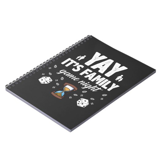 Spelspel Night Joy Gift Sandglass Dice Notitieboek (Linkerzijde)