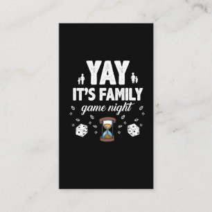 Spelspel Night Joy Gift Sandglass Dice Visitekaartje