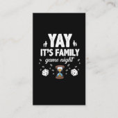 Spelspel Night Joy Gift Sandglass Dice Visitekaartje (Voorkant)