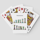 Spelspelers Rainbow Kleurschaakpunts instellen Pokerkaarten (Achterkant)