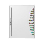 Spelspelers Regenboogkleurpuntsnotities Notitieblok (Linkerzijde)