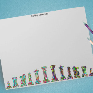 Spelspelers Regenboogkleurpuntsnotities Notitieblok