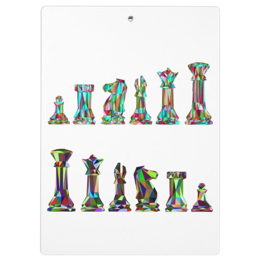 Spelspelers Regenboogscharen Aangepaste tekst Klembord (Achterkant)