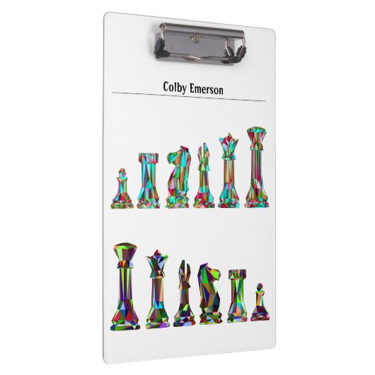 Spelspelers Regenboogscharen Aangepaste tekst Klembord (Rechts)