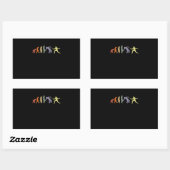 Spelsport Evolution Rechthoekige Sticker (Vel)