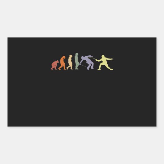 Spelsport Evolution Rechthoekige Sticker (Voorkant)