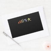 Spelsport Evolution Rechthoekige Sticker (Envelop)