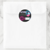 spelstand ronde sticker (Tas)