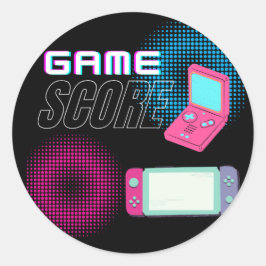 spelstand ronde sticker