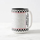 Spelstijl van concurrent tweekleurige koffiemok (Voorkant rechts)