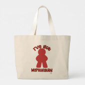 Spelstuk Uitspraak Vol Mersonality Grote Tote Bag (Achterkant)