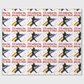 SPELT RATHER SOFTBALL UIT CADEAUPAPIER (Vlak)