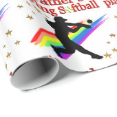 SPELT RATHER SOFTBALL UIT CADEAUPAPIER (Rol Hoek)