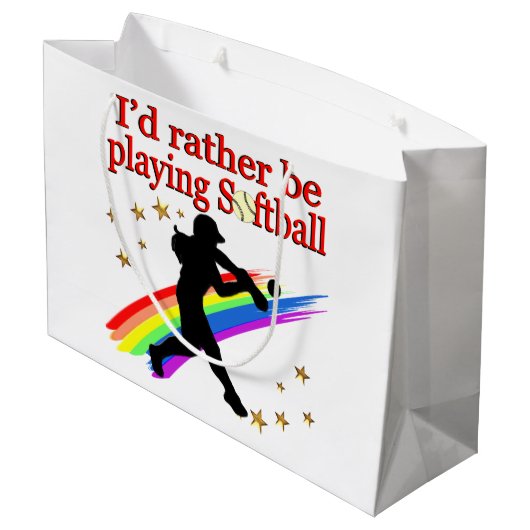 SPELT RATHER SOFTBALL UIT GROOT CADEAUZAKJE (Achterkant Gekanteld)