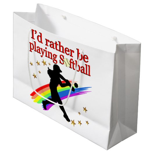 SPELT RATHER SOFTBALL UIT GROOT CADEAUZAKJE (Voorkant Gekanteld)