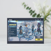 Spelthema uitnodiging (Staand voorkant)